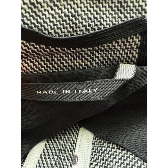 Weekend MaxMara Textured Tweed Ruffled Hem Linen Blend Blazer Size 12 - Picture 11 of 11